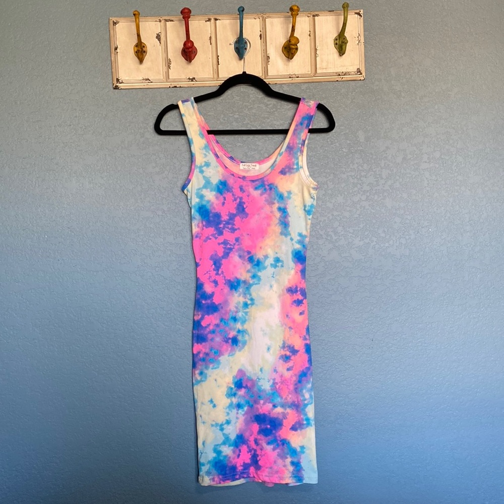 Good used condition tie dye tank dress